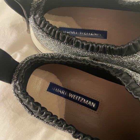 Stuart Weitzman fashion pull on sneaker - Picture 3 of 7